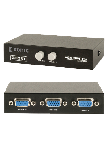 2 PORT VGA SWITCH, Konig